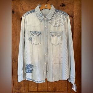 Tasha Polizzi Chambray Austin Shirt XL